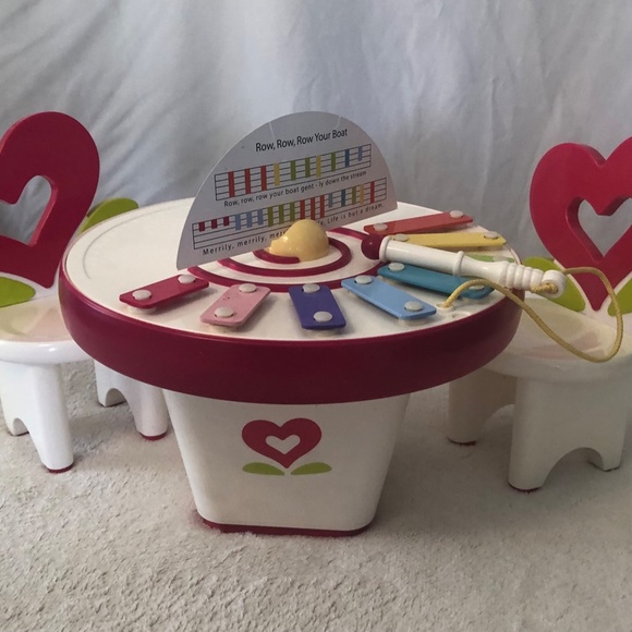 AMERICAN GIRL BITTY TWINS BITTY BABY Art & Music Play Table **Retired** - Picture 4 of 10